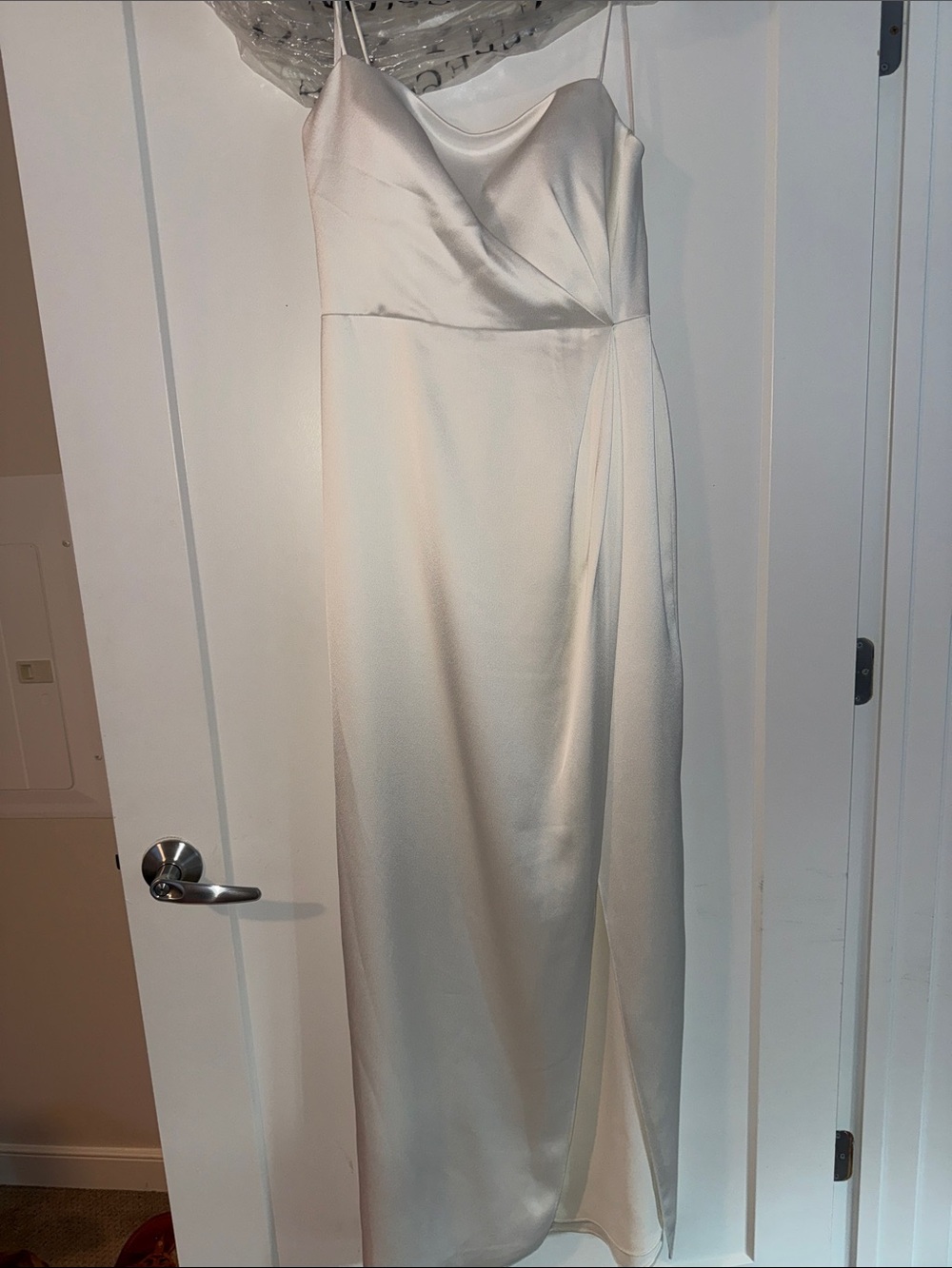 Jenny Yoo Lorena Ivory Luxe Satin Size 10